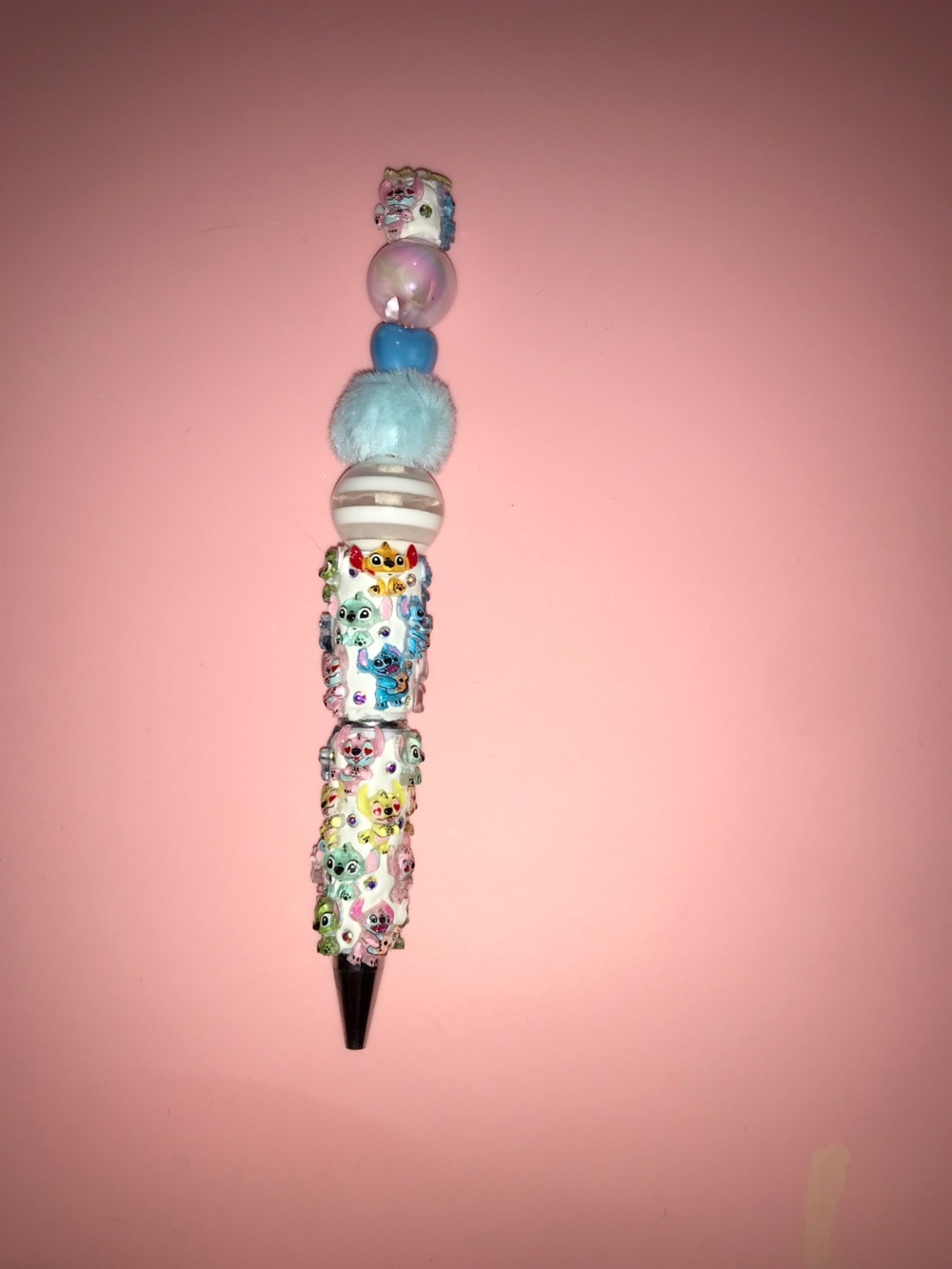 Hand Crafted Multicolor Beaded Stitch Pen 🖊️
